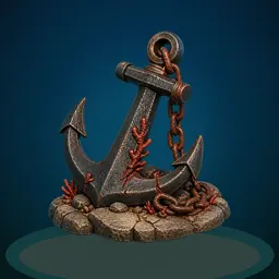 A scarred anchor relic